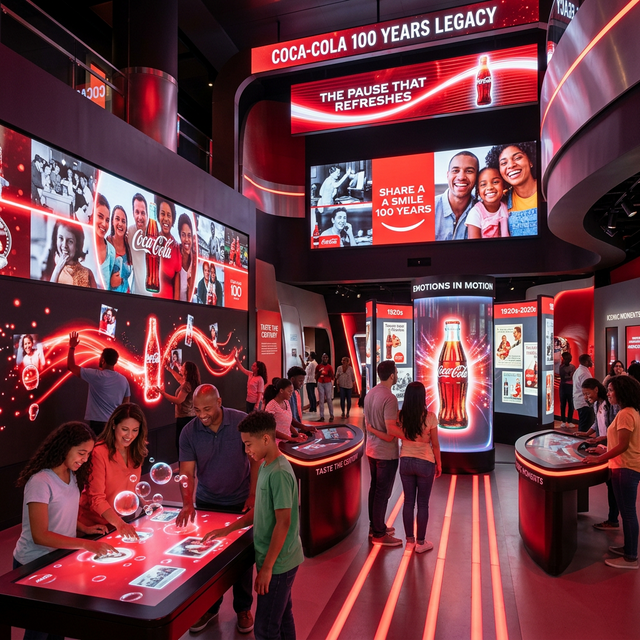 Diseño de legado 100 años de Coca-Cola